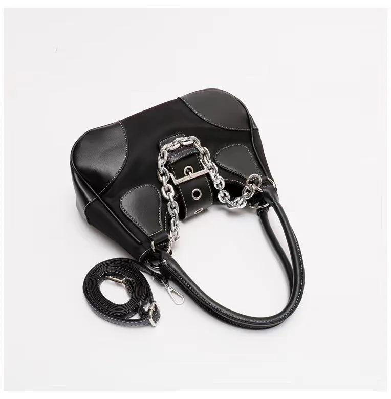 Metal Chain Handbags for Women Shoulder Crossbody Bags