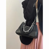 Metal Chain Handbags for Women Shoulder Crossbody Bags