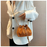 Rhinestone Bucket Bag Crossbody Evening Clutch