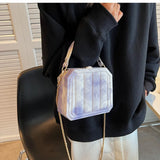 Gradient Chain Crossbody Bag for Women Summer Purses and Handbags