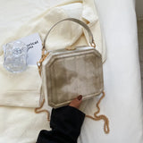 Gradient Chain Crossbody Bag for Women Summer Purses and Handbags