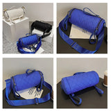 Diamond Lattice Nylon Women Shoulder Bag Crossbody Messenger Handbag