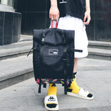 Fashionable Oxford Cloth Double Shoulder Backpack Large Bag