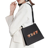 Cartoon Puppy Pattern Shoulder Bag for Women