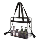 Women's PVC Transparent Shoulder Bag Gym Travel Beach Waterproof Bag