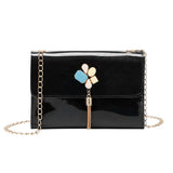 Women Laser Shoulder Bag Small Chain Strap Crossbody Messenger Bags