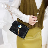 Women Laser Shoulder Bag Small Chain Strap Crossbody Messenger Bags