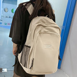 Girl Pink Waterproof Travel School Bag Lady High Capacity Backpack