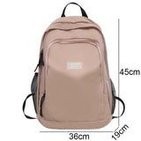 Girl Pink Waterproof Travel School Bag Lady High Capacity Backpack