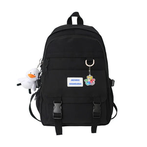 Girl Waterproof Travel Backpack Nylon Women Shoulder Bag