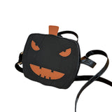 Halloween Square Pumpkin Devil Shoulder Bag Funny Cross-body Bag