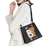 High-end Initial Name Pattern Shoulder Bag Women Messenger Bag