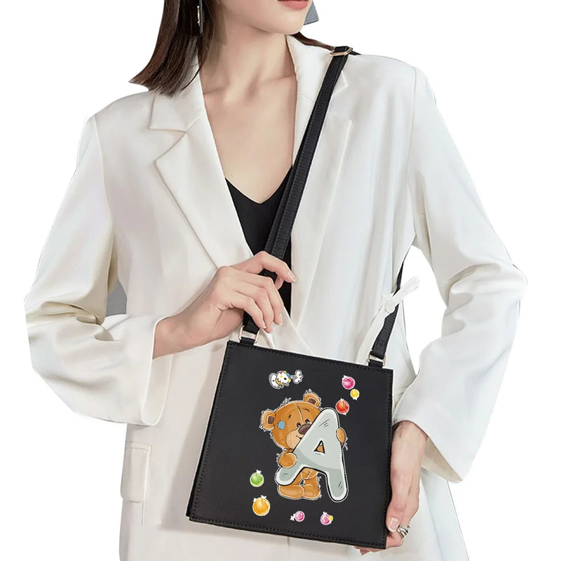 High-end Initial Name Pattern Shoulder Bag Women Messenger Bag