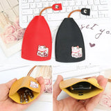 Fortune Cat Key Wallet Compact Keychain Pouch Key Storage