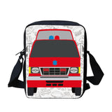 Customizable Fire Truck Crossbody Bag Ambulance Pattern Messenger Bag