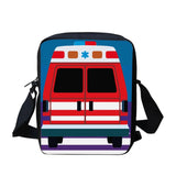 Customizable Fire Truck Crossbody Bag Ambulance Pattern Messenger Bag