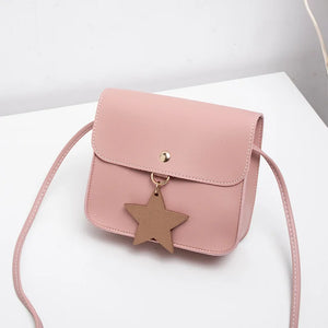 Leather Ladies Bags PU Shoulder Bag Laser Small Square Bag