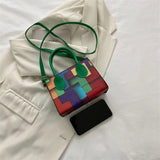 Summer Shoulder Bag Chains Crossbody Messenger Purse PU Leather Handbag