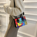 Summer Shoulder Bag Chains Crossbody Messenger Purse PU Leather Handbag