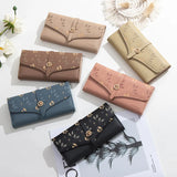 Women's Long Wallets Printed Buckles Clutches Purse