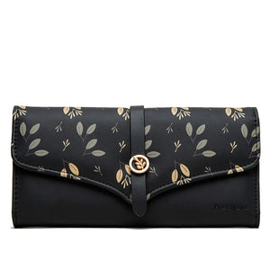 Women's Long Wallets Printed Buckles Clutches Purse