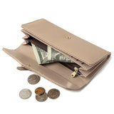 Women's Long Wallets Printed Buckles Clutches Purse