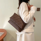 Plaid Women Shoulder Bag Chain Crossbody Bags Small Flap Top Handle Bags