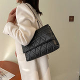 Plaid Women Shoulder Bag Chain Crossbody Bags Handbags