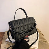 Plaid Women Shoulder Bag Chain Crossbody Bags Handbags and Purses