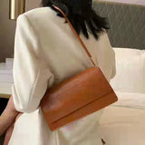 Crocodile Small Square Bag, Shoulder Handbag, Women's Messenger, Shopping Purse