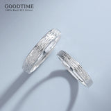 925 Sterling Silver Drawing Couple Wedding Rings Engagement Anniversary