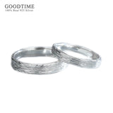 925 Sterling Silver Drawing Couple Wedding Rings Engagement Anniversary