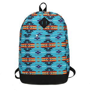 Teenagers Travel School Backpack Nylon High Capacity Zippered Bag