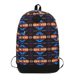 Teenagers Travel School Backpack Nylon High Capacity Zippered Bag