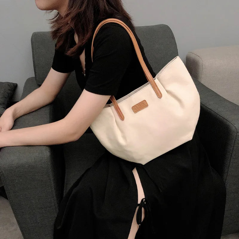 Canvas Tote Bag Shoulder Bag Sen Series Art Dumpling Bag