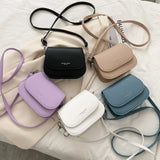 Solid Women Crossbody Bag Handbags Flap Messenger Bag Saddle Shoulder Bag