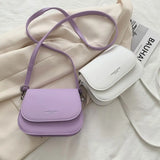 Solid Women Crossbody Bag Handbags Flap Messenger Bag Saddle Shoulder Bag