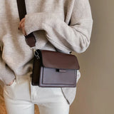Vintage Crossbody Bag with Wide Shoulder Strap