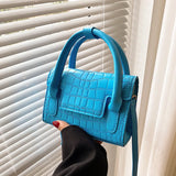 Crocodile Clutch Bag Single Handle Crossbody Messenger Bag