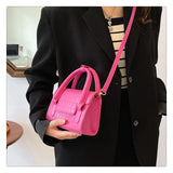 Crocodile Clutch Bag Single Handle Crossbody Messenger Bag