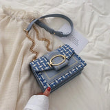 Women Lady Handbags Wide Strap Shoulder Bags Chain Messenger Crossbody Bags