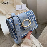 Wide Strap Shoulder Bags For Women Lady Handbags And Purses Chain