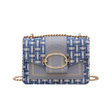 Women Lady Handbags Wide Strap Shoulder Bags Chain Messenger Crossbody Bags