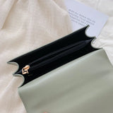 Wide Strap Shoulder Bag Chain Messenger Crossbody Bag