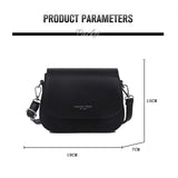 Women Saddle Shoulder Bag PU Leather Cross-body Messenger Handbag