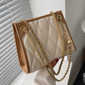 Women Chains Shoulder Bags PU Leather Messenger Bag Commute Handbags