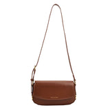 Leather Women Messenger Crossbody Bag Flap