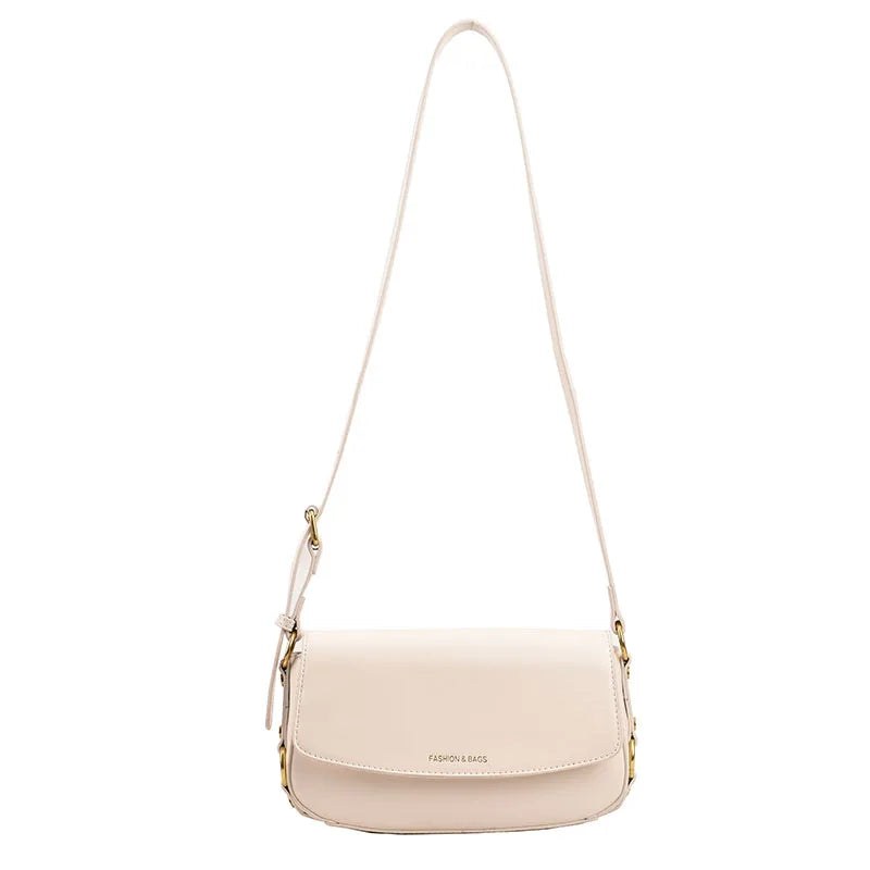 Leather Women Messenger Crossbody Bag Flap