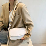 Leather Women Messenger Crossbody Bag Flap