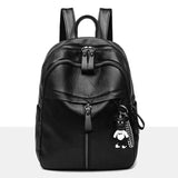 Women PU Leather Backpack Bag Female Casual Travel Waterproof Backpacks